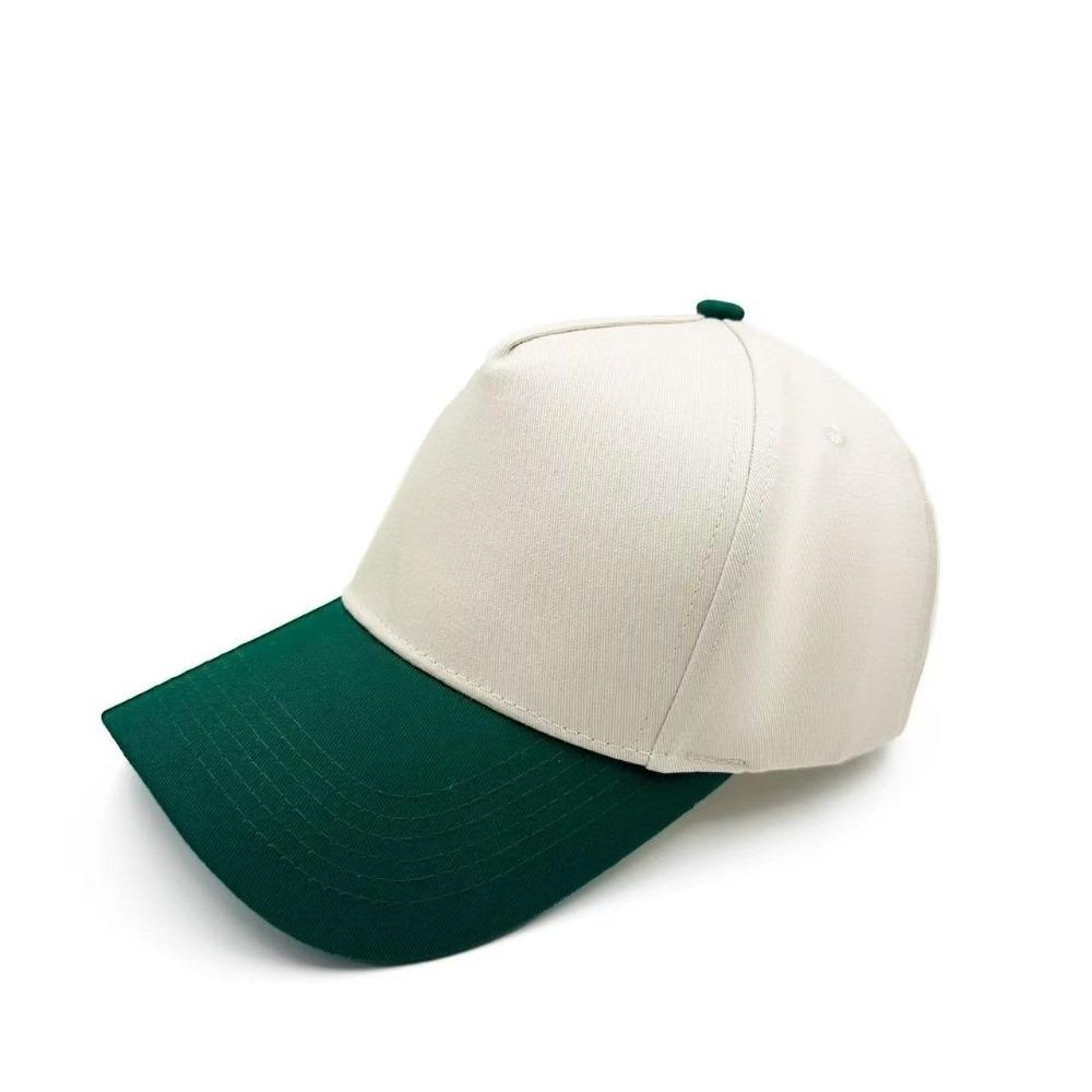Simple Color Blocked Peaked Cap Breathable Lightweight Baseball Cap Adjustable Korean Style Sunscreen Sun Hat Travel