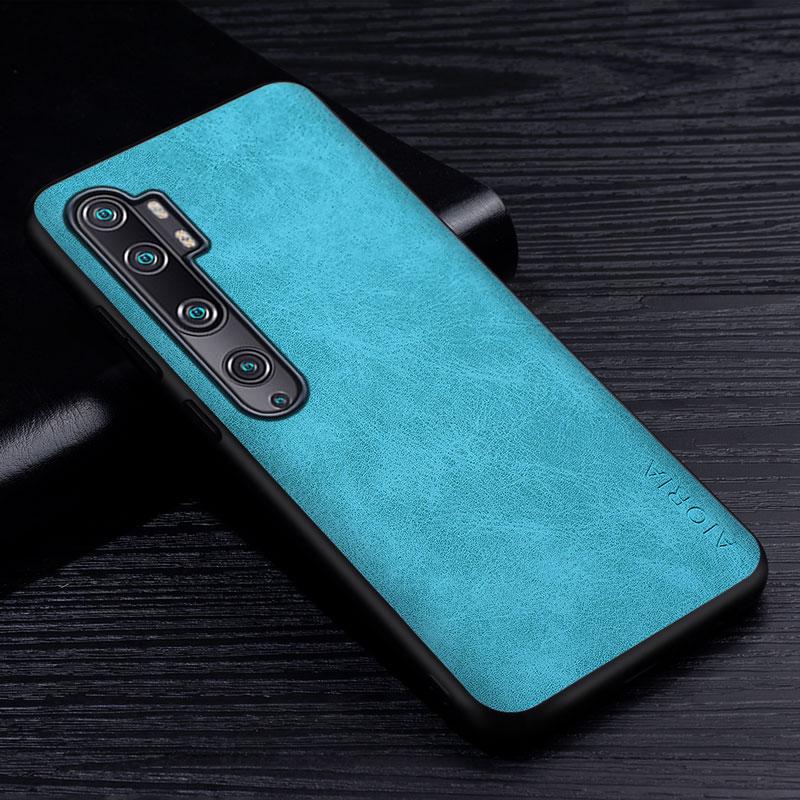 Премиальный чехол для телефона из искусственной кожи для Xiaomi Mi Note 10 Pro, устойчивый к царапинам однотонный чехол для Xiaomi Mi Note 10 Lite