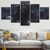 5 Pieces Canvas Art Theme Overlord Opening Saison Anime Abstract Poster Canvas Painting Decor For Modern Home Wall Print Picture