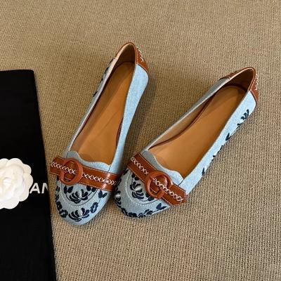 Версия из овчины~ нишевый дизайнерский смысл круглый носок легкий рот пряжка ремня толстый каблук одинарная обувь женская однопедальная цветная обувь Мэри Джейн