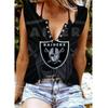 Женские майки, сексуальные летние топы без рукавов с v-образным вырезом, жилет с 3D принтом, топы с пиратскими буквами