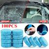 100pcs Car Effervescent Tablets Windshield Washer Fluid Concentrated Glass Water Wiper Solid Cleaner Tablet Car Accessary