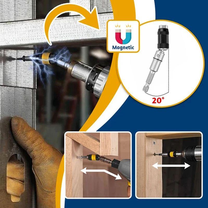 Durable Steel Magnetic Bit Accessory For Narrow Spaces And Hard-to-reach Areas