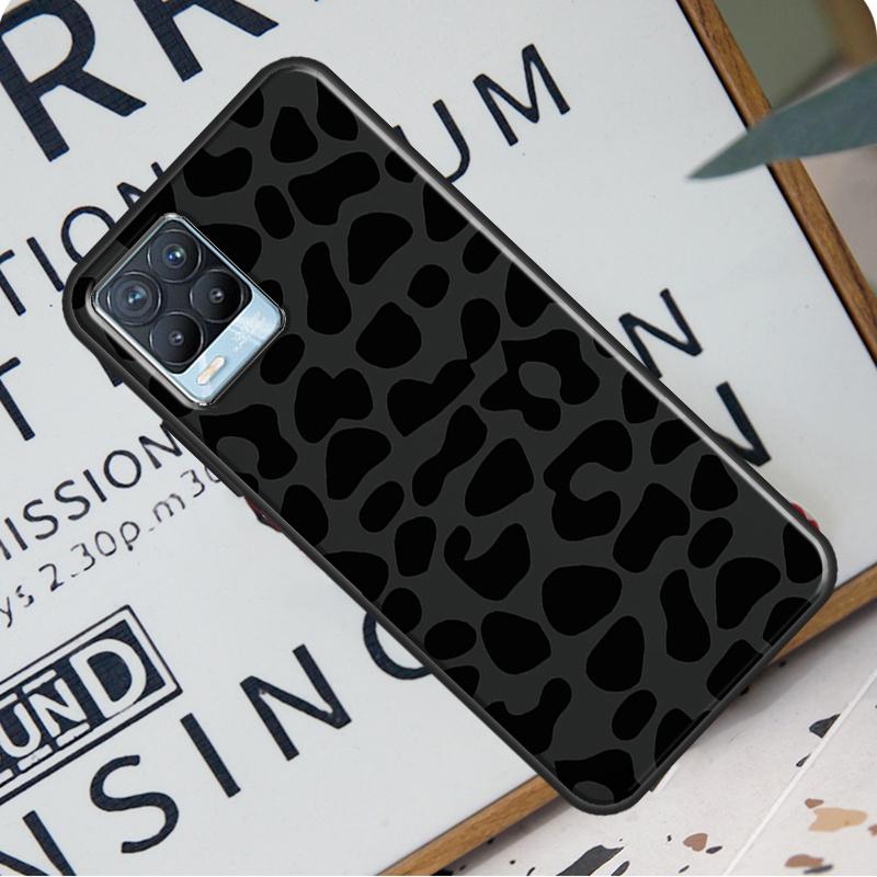 Чехол для телефона с леопардовым принтом и черным гепардом для OnePlus 9 Pro 8T 9R Nord 2 для Realme 6 7 8 Pro 8i GT Master GT Neo 2 C21