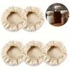 Wheat Straw Fabric Jar Covers Reusable Washable Elastic Cloth Lids for Sourdough Starter Kombucha Kefir Fermentation Fits 3-4 Inch Jars High-Quality