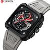 CURREN Business Quartz Watch For Men Original Chronograph Silica Gel Wristwatch Waterproof Luminous Calendar Luxury Man Watches