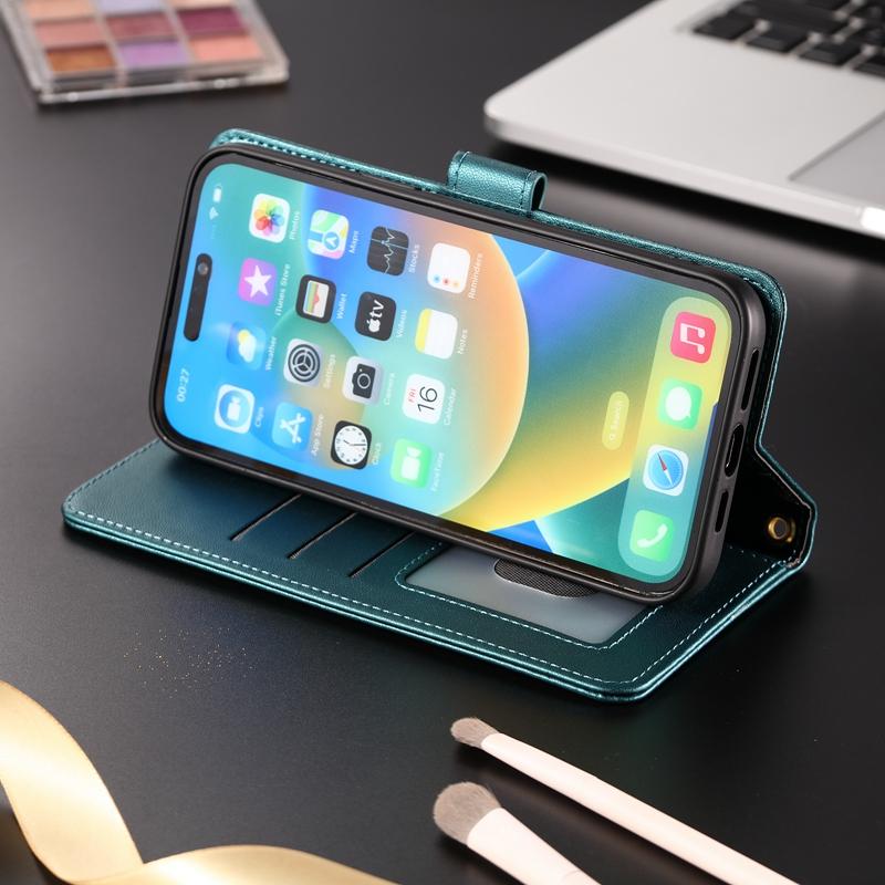 Для iPhone 11 12 13 Чехол Ромбовидный Гусиная Лапка Кожаный Флип-чехол Для Apple iPhone 11 12 13 Pro Max 12 13 Mini Держатель Кошелек Чехол