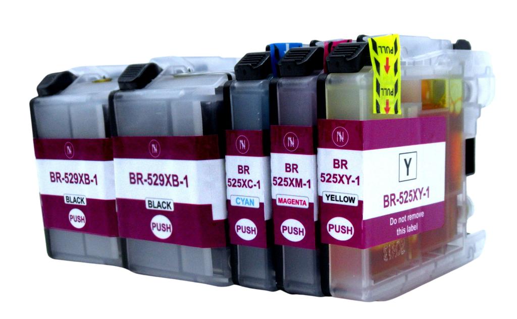 Inkdigo LC525/529 ink compatible with Brother DCP-J100 MFC-J200 DCP-J105 TÜV certified