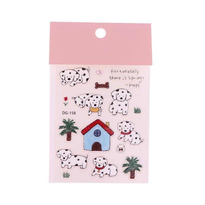 1Set PVC Cute Animal Stickers Funny Three Dimensional Jelly Planner Decorative Stickers Mobile Phone Computer Stickers
