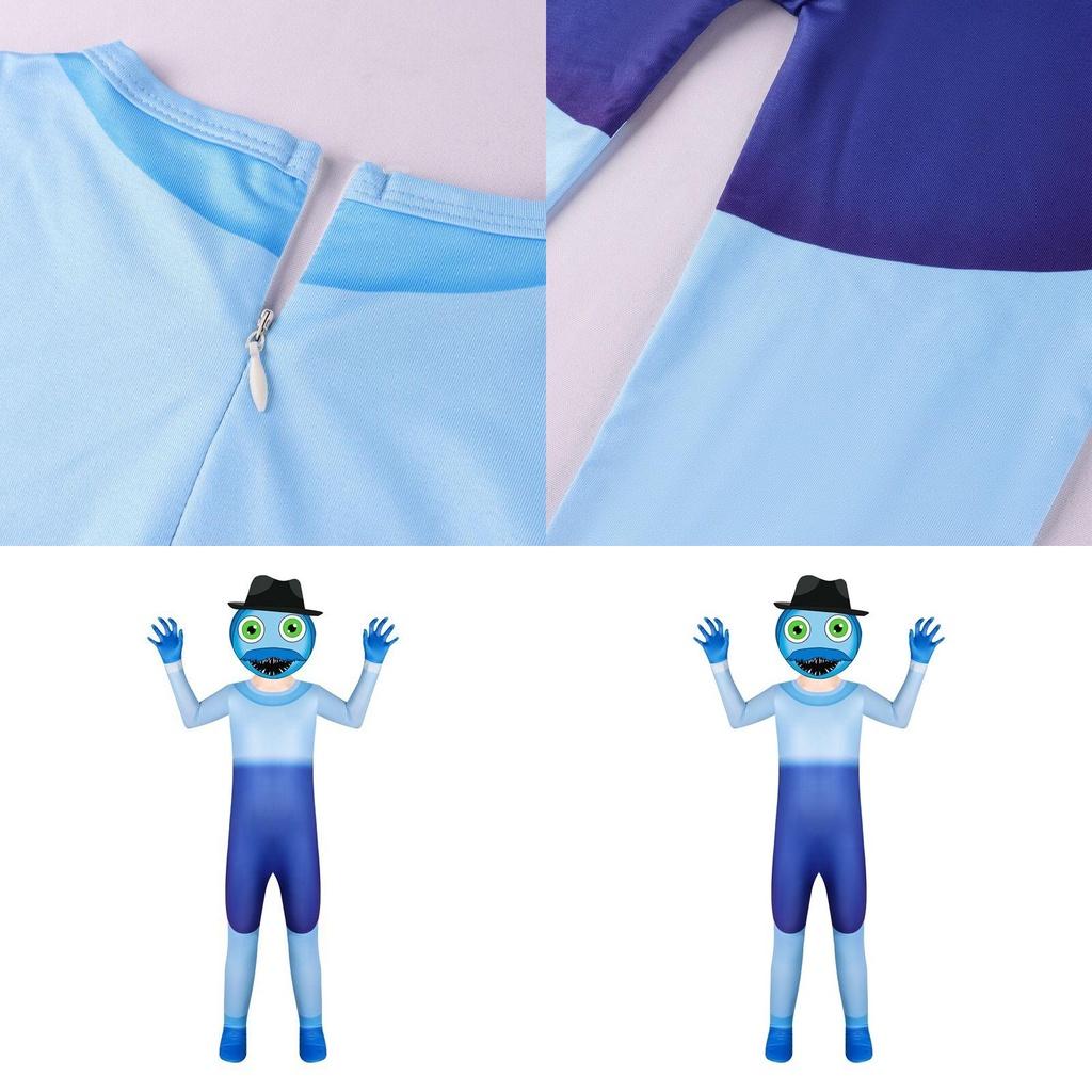 Poppy Playtime Хагги Вагги Папа Косплей Комбинезоны Маска Костюм для вечеринки Наряды Идеально подходят для косплей-вечеринок и Хэллоуина!