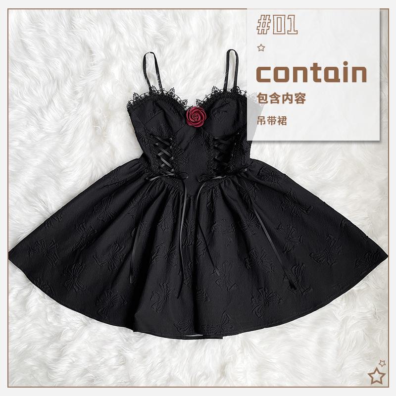 Темный готический костюм на Хэллоуин ведьма вампир черное платье свадебное платье ангела