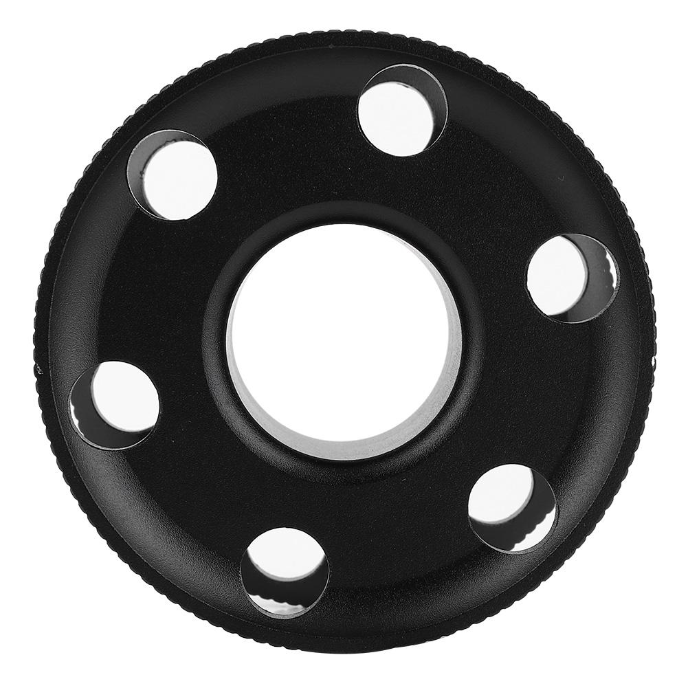 Aluminum Alloy Scuba Diving Finger Spool Reel Diver Underwater Snorkeling Accessory(Black)