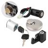 Замок для шлема, Замок зажигания, Комплект замка + ключей, Замок зажигания мотоцикла, АБС + Алюминий