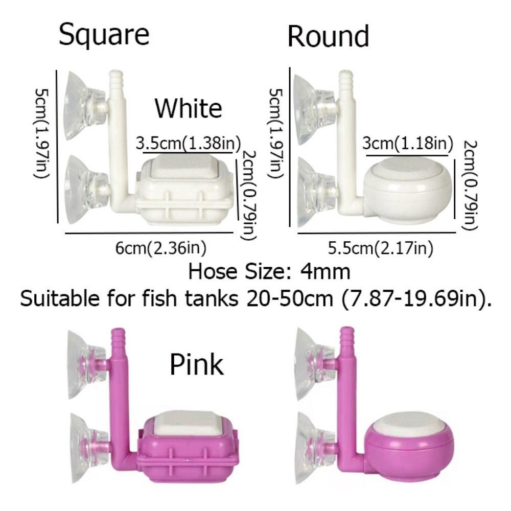 Круглый/Квадратный Мини Распылитель Камень Бесшумный Аэратор Кислорода Диффузор Кислорода Для Домашнего Аквариума