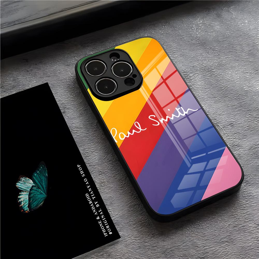 Модный Чехол для Телефона S-Smith Paul Art Для IPhone 17 Pro Max 15 Pro 16 14 Plus 12 13 Mini 11 Pro Ударопрочная Стеклянная Крышка