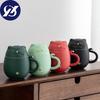 Tang Pincha - Lucky Cat Ceramic Tea Cup with Infuser Coffee Cup Milk Tea Cup Drinking Set Water Cup Unique Design Home Office Gift Water Cup