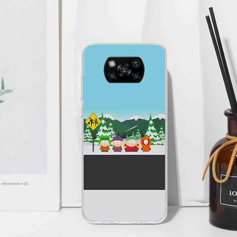 Cartoon S-South-Parkes Phone Case For Xiaomi Poco X7 X6 X5 M7 M8 Pro F7 Ultra Redmi 15C 15 13C 13 12C 12 10 10C 10A Art Fundas P