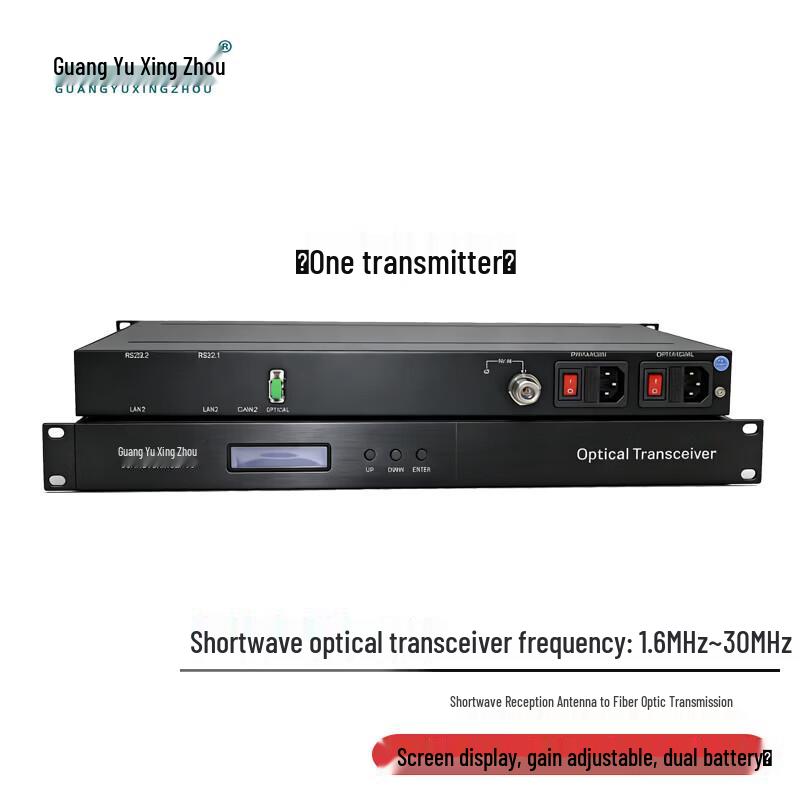 DB1000-RX Rack-mounted Shortwave Optical Transceiver