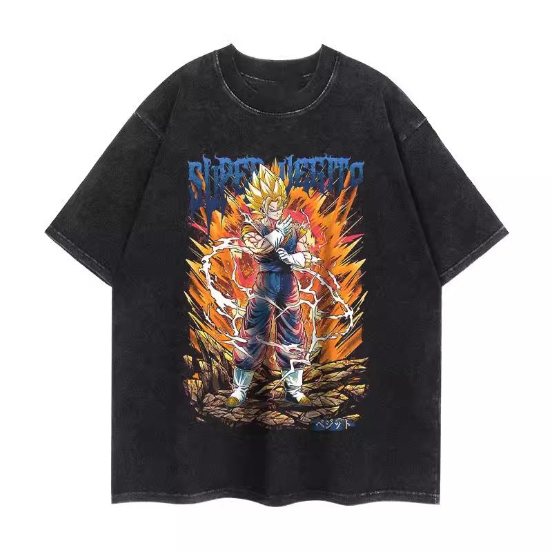 Летняя футболка Gohan из Dragon Ball, ностальгическая, мужская, стирающаяся, плотная, для семейного matching