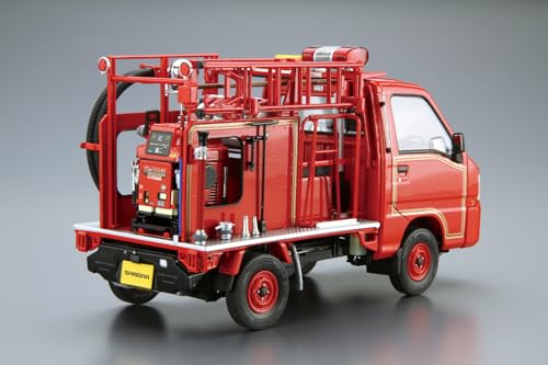 Аошима Бунка Кёзай (АОСИМА) Модель автомобиля 1/24 Subaru TT2 Sambar Пожарная машина '11 Пластиковая модель