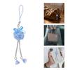 Hydrangea Flower Phone Charm Trendy Bag Pendant Bowknot Bag Charm Phone Lanyard Glaze Material for Trendy Individuals