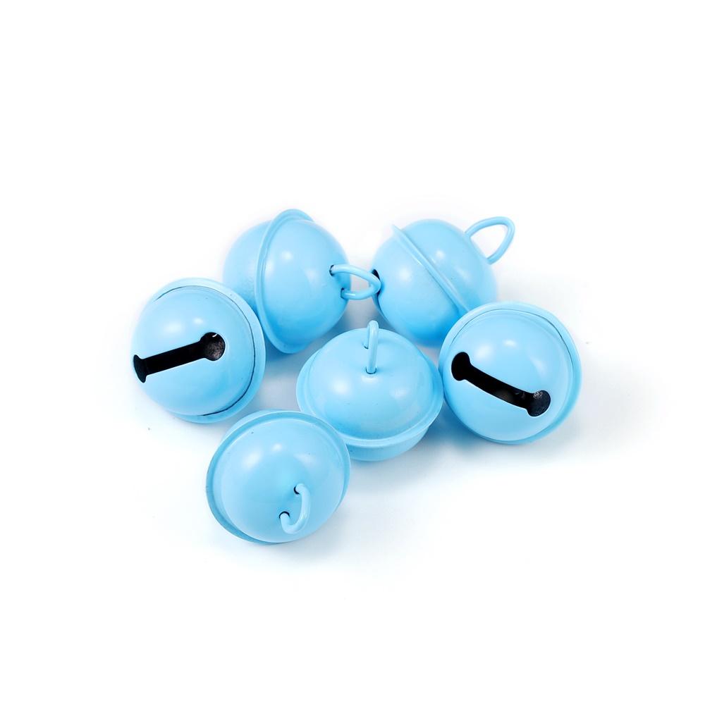 6Pcs Jingle Bells Aluminum Loose Beads Christmas Jingle Bell Pet Charm Bell Festival Party Decoration For DIY Making Supplies