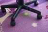 IKEHIKO Desk Carpet, Girl's Eiffel Pattern, Rectangular, "Jeanne Two," Purple, Approx. 133 x 170 cm #4720839