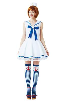 Party City Косплей МОРСКОЙ Белый Женский