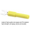 10pcs 4mm Fork Spade Wire Connectors U Type Electrical Crimp Terminal for Testing Multimeter