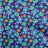 Cotton Flex Blue Fabric Abstract Retro Floral Sewing Fabric By The Yard Printed Diy Clothing Sewing Supplies 40 Inch