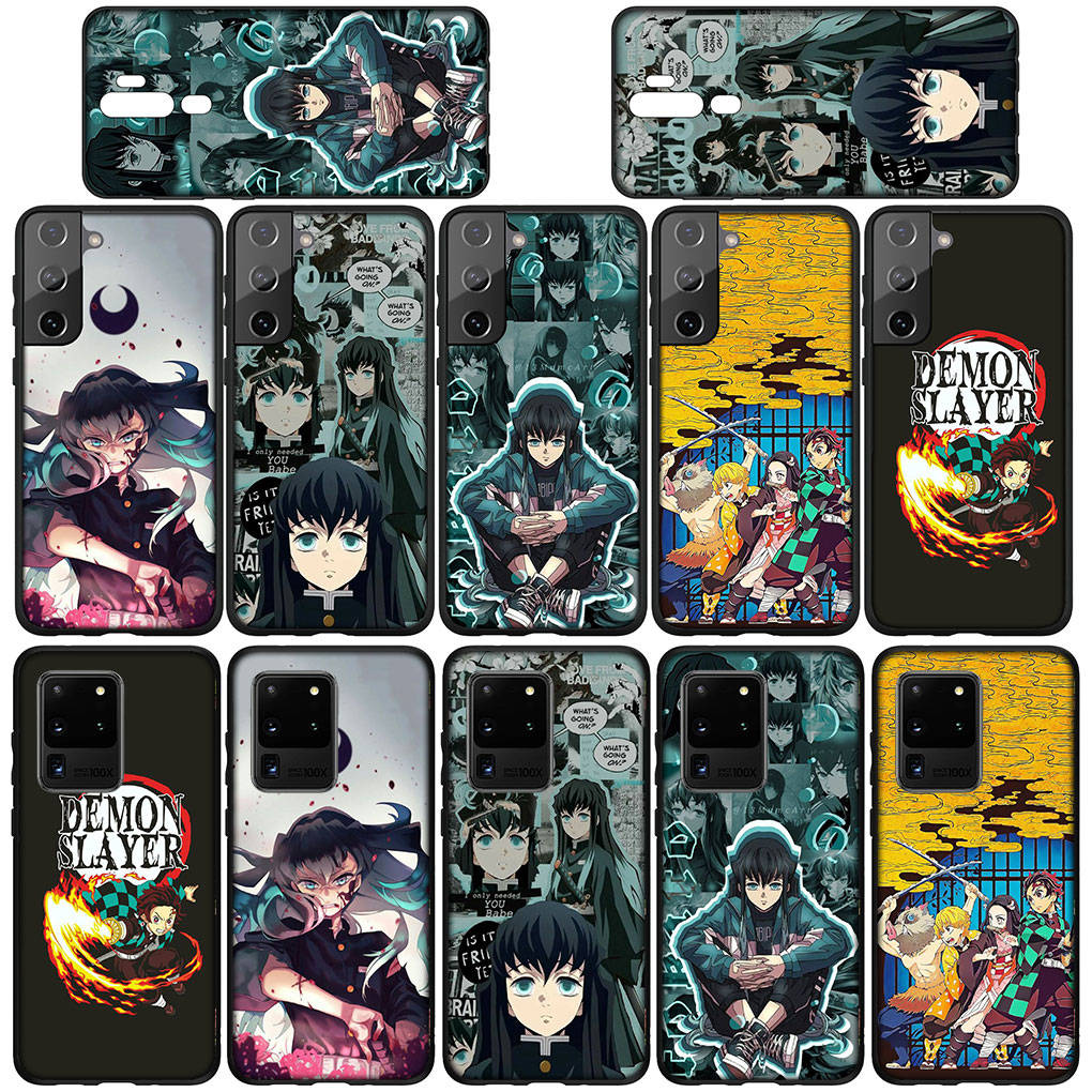 Для Samsung Galaxy S24 S23 iPhone 16 15 14 Xiaomi Redmi Note 13 12 11 Plus 9 Pro Max X XR Чехол Muichiro Tokito Demon Slayer Kamado Tanjiro OPPO Huawei