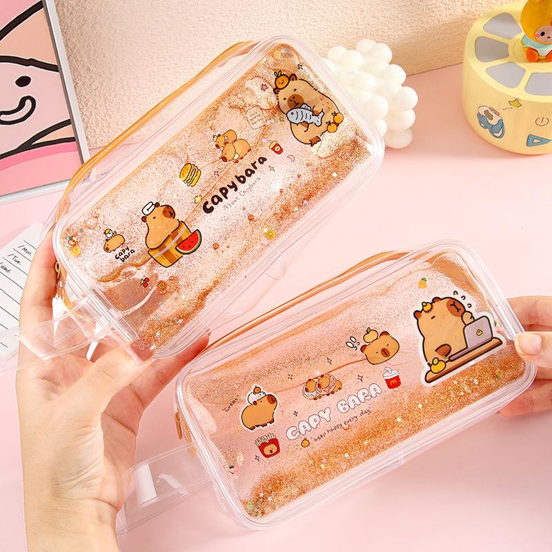 Портативная многофункциональная сумка для ручек Capybara пенал школьные канцелярские принадлежности студенческие канцелярские принадлежности сумка для хранения ручек