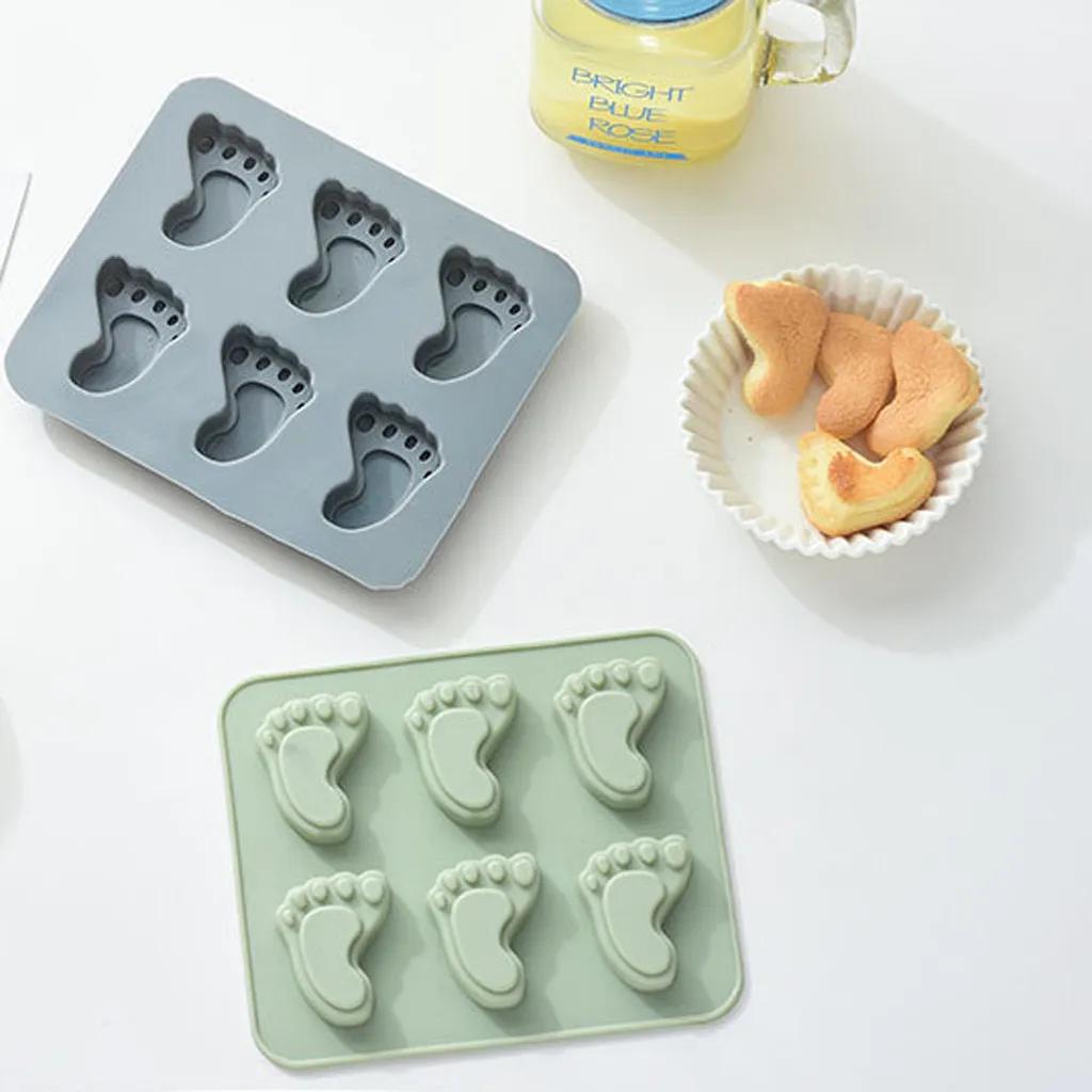 Силиконовая форма для ног Fondant Mould инструменты для украшения торта Chocolate Sugar Craft Cake Mold Силиконовые формы для выпечки для помадки