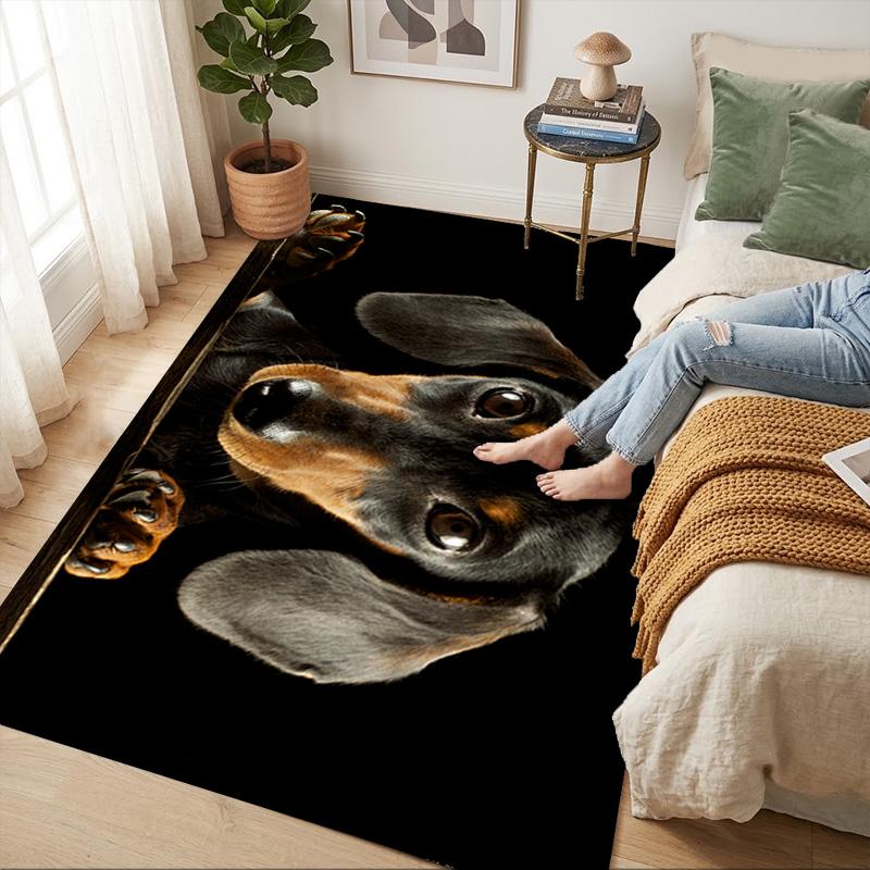 Dachshund Living Room Nonslip Area Rug Soft Carpet For Bedroom Game Playroom Sofa Office Home Decor Doormat Christmas Gift C9261250
