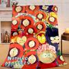 1PC South Friends Adventure Flannel Blanket Gift, Suitable for Both Men And Women, Soft Ideal for Beds And Sofa, Birthday Or Christmas Gift