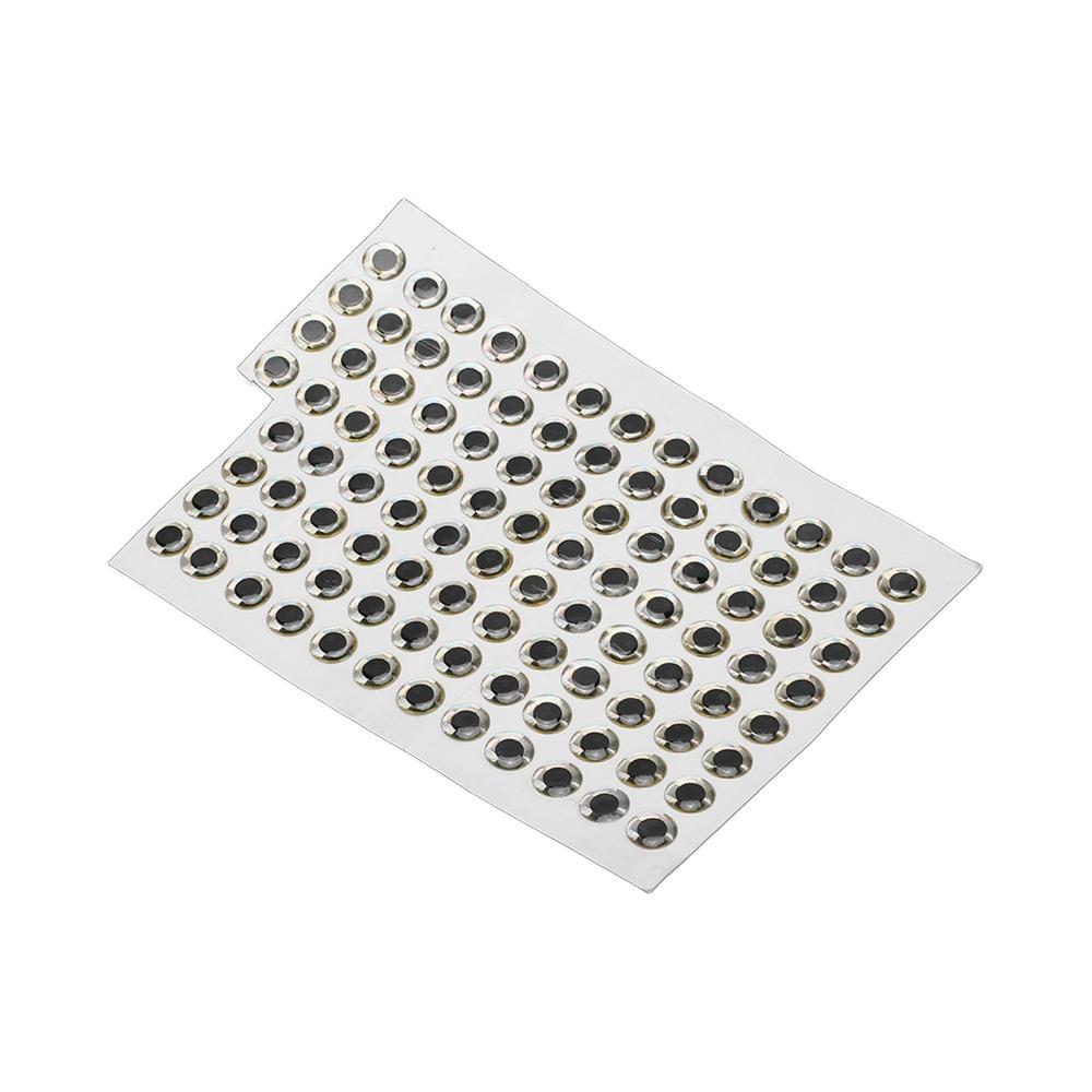 300PCS Waterproof Fishing Lure Eyes 10mm Fly Lures Eyes Lifelike Artificial Fish Eyes Fly Tying
