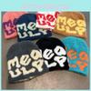 Minimalist Hat Knit Embroidered Letters Meaulp Winter Warmth Protection Earmuff