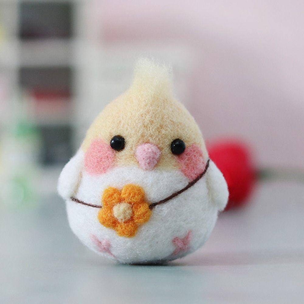 Handmade Material Kit Felting Starter Kit Animal DIY Wool Felt Materials Set Needle Felting Kit