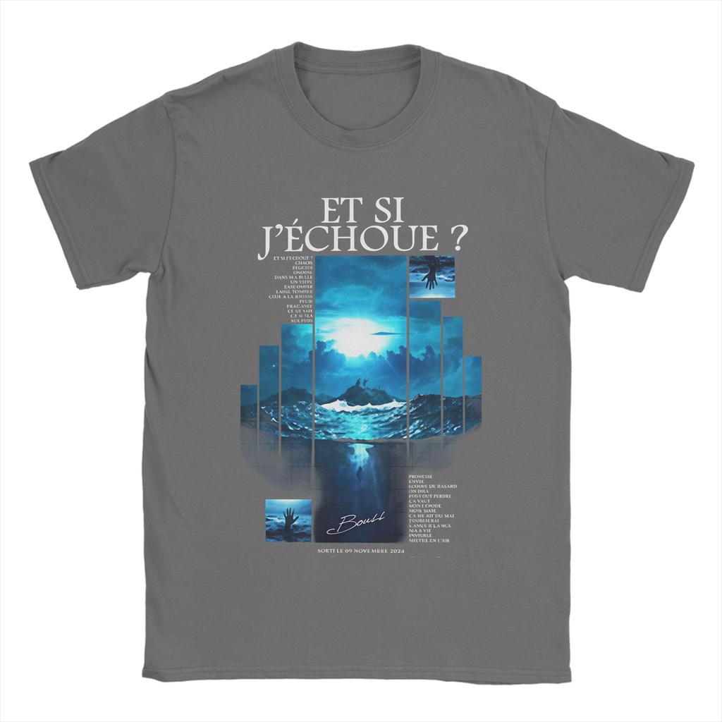 Unisex Tshirt Bouss Et Si Jchoue Album Tshirts Trendy Cool Beach Tees Y2k Funny Casual Cotton Clothes Gift Idea