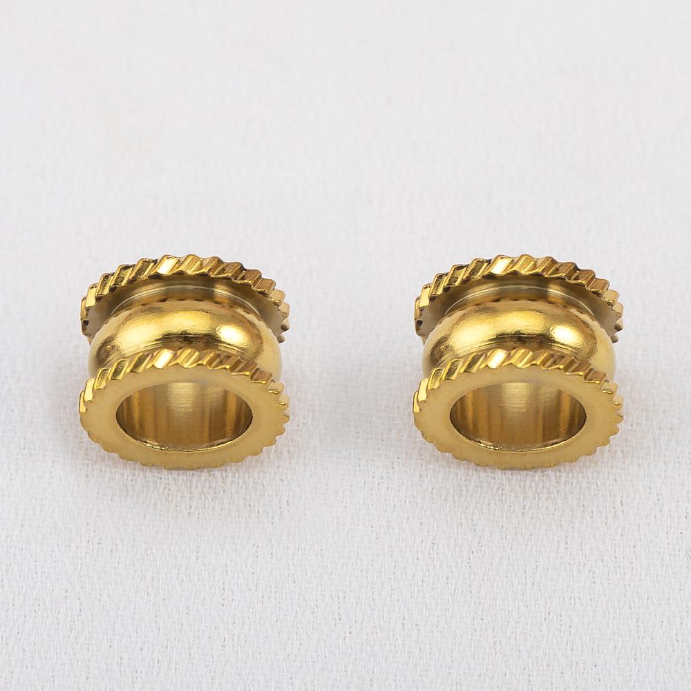 10pcs Stainless Steel Spacer Loose Bead Big Hole Beads Bamboo Drum Columnar Charm Pendant Bracelet Necklace DIY Jewelry Making
