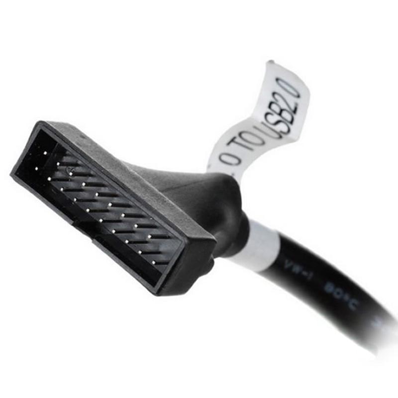 19/20 Pin Usb 3.0 Female To 9 Pin Usb 2.0 Male Motherboard Header Adapter Cord