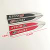 FIQ1 1Pairs 3D Metal Mugen Side Fender Emblem Badge Sticker Car Body Styling Accessories For Honda Civic Odyssey Accord CR-V FIT City