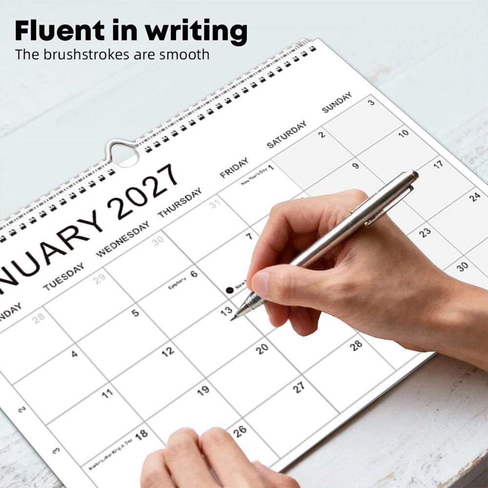 July.2026 - Dec. 2027 English Calendar Thick Paper Monthly Planner Calendar Wall Calendar Home