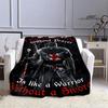 Crusade Cross Templars Knight Printed Blanket Flange Warm Blanket Bed Linings Picnic Blankets Home Travel Born Birthday Gift