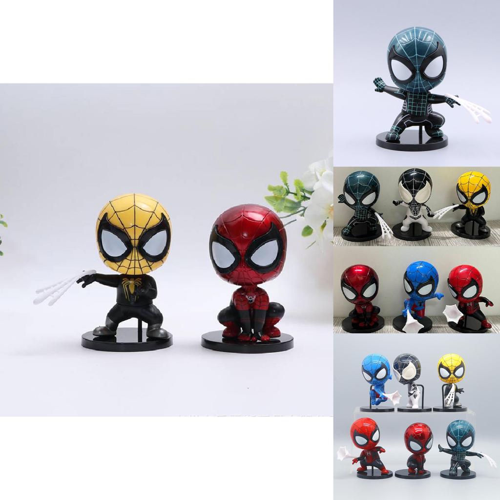 Потрясающая коллекция металлических фигурок Человека-паука, набор из шести штук, идеальный подарок для мужчин