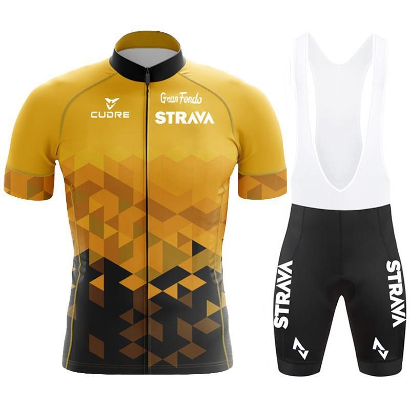 Men Women Cycling Jersey Set Short Sleeve Bib Shorts Breathable Moisture Wicking Bike Outfit