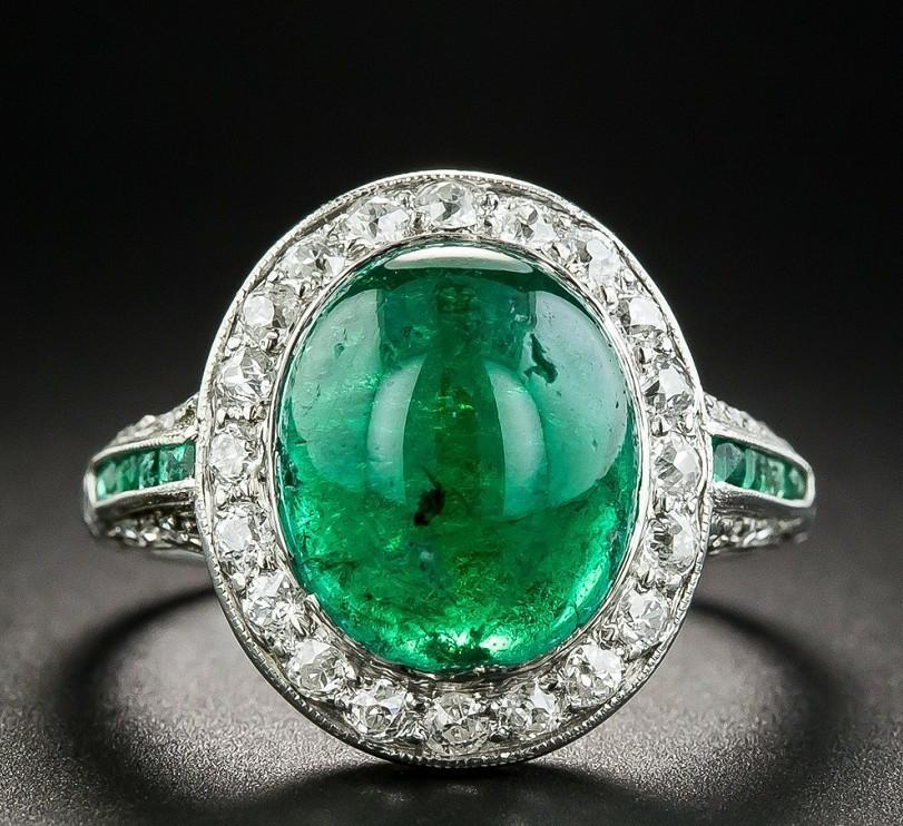 Роскошное кольцо с зеленым драгоценным камнем «Бабушка», микро-кольцо «Коготь орла», ювелирное украшение для рук