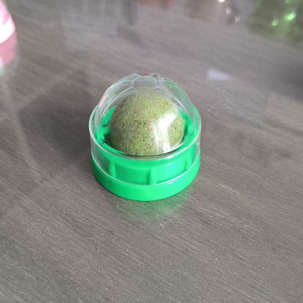 Catnip Ball Toy: Teeth-Cleaning, Bite-Resistant, Self-Play Rotating Teaser for Cats