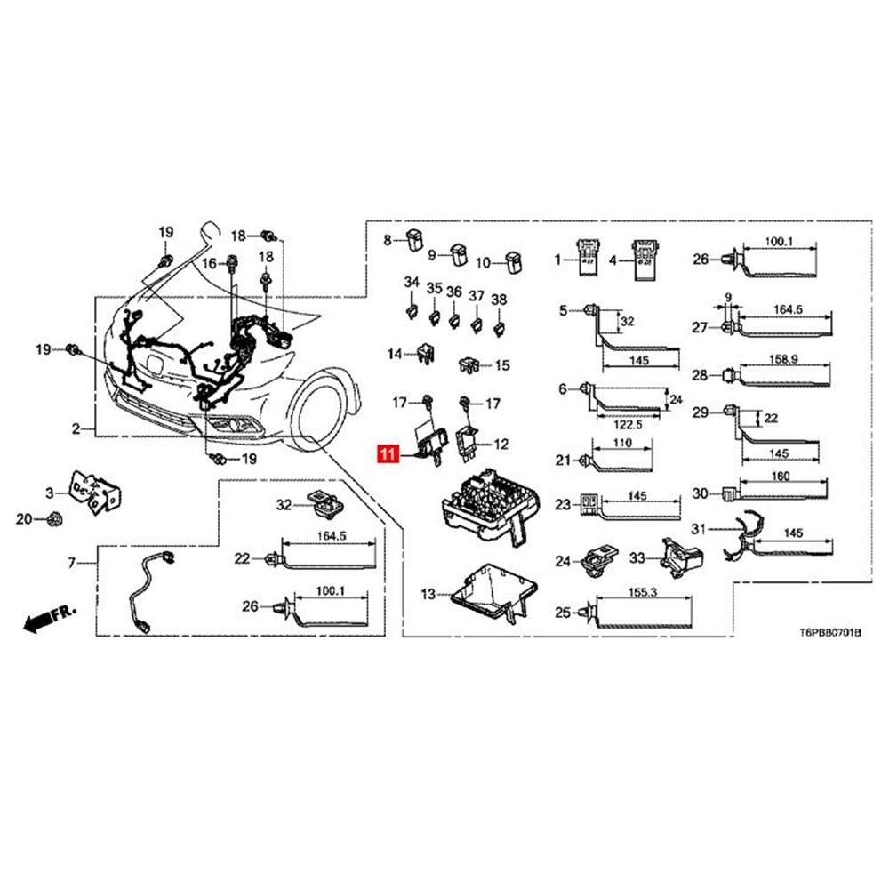 Sale 100A/70A Multi Block Fuse for Honda Accord 2003-2007 CRV 2007-2010
