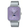 Standard Analog Moon Phase Stainless Steel Purple Dial Quartz MTP-M305D-6AV Men's Watch